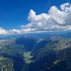 Flugwegposition um 12:21:50: Aufgenommen in der Nähe von Gemeinde Zederhaus, 5584, Österreich in 3161 Meter